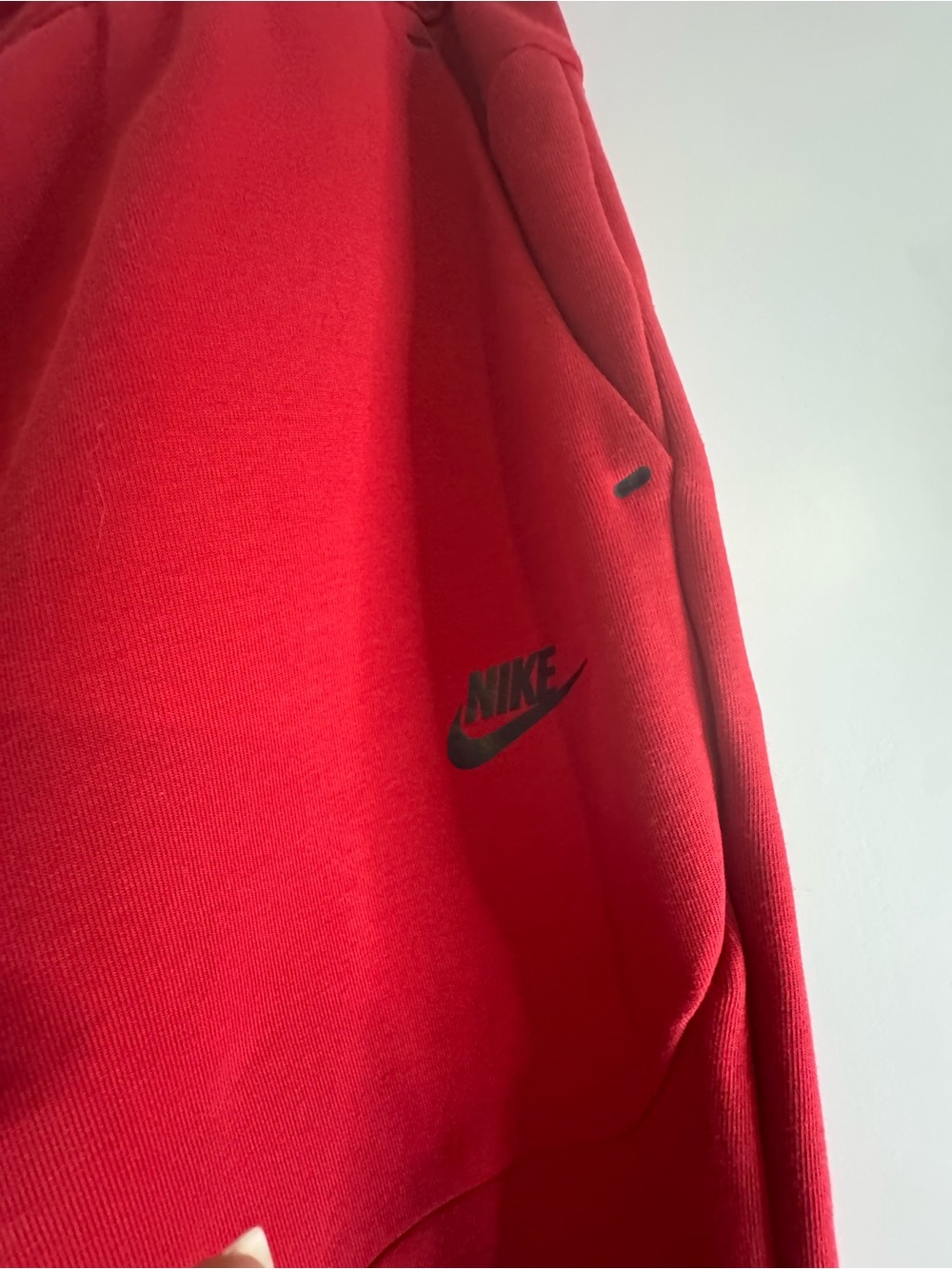 Women’s Nike Red Tech Fleece Full-Zip Hoodie and Matching Sweatpants Set - Picture 11 of 16
